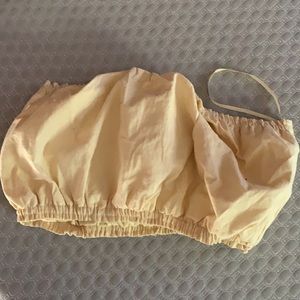 Asymmetrical ruffled skirt with matching tube top